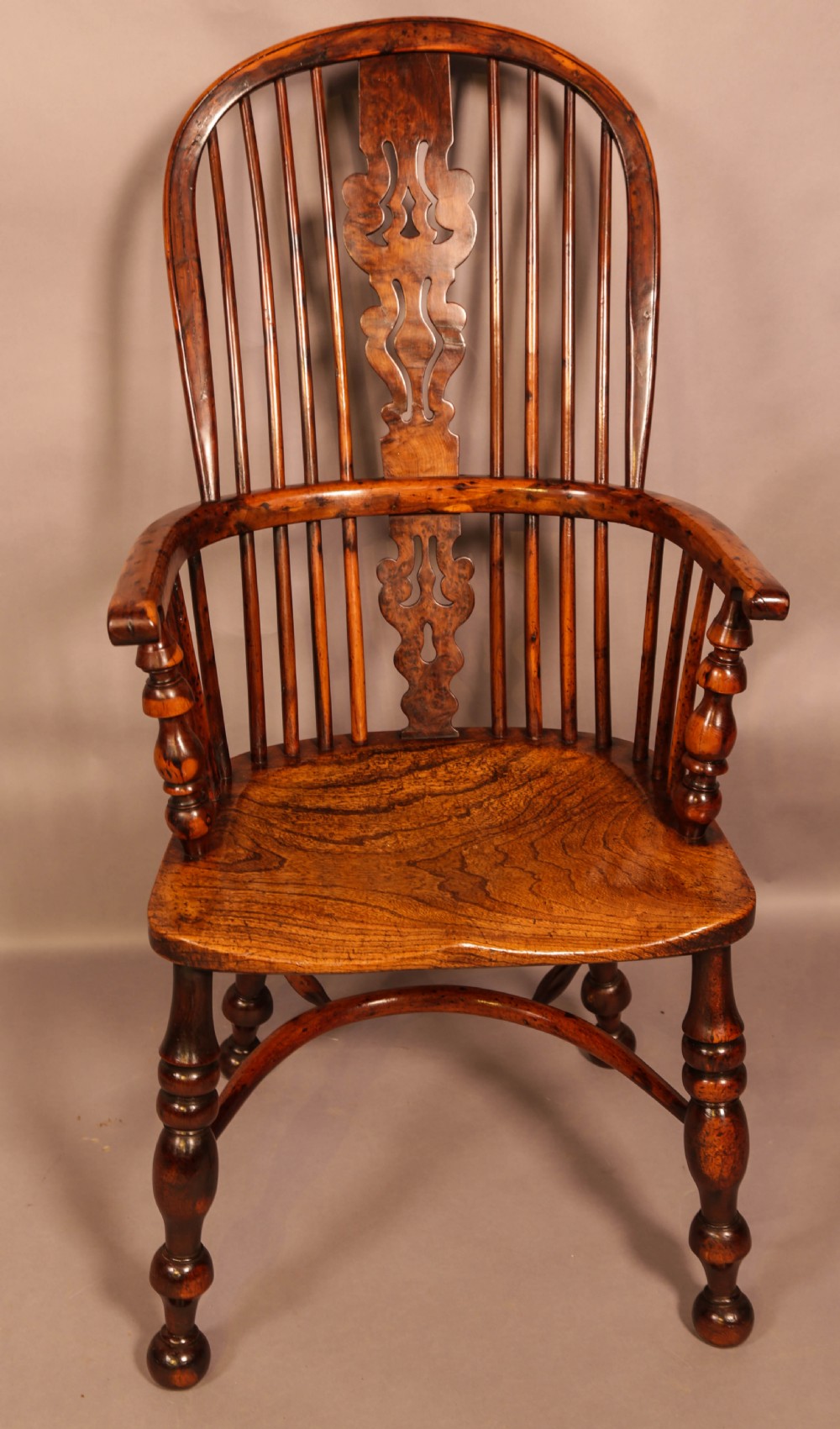 A Superb Yew Wood High windsor Chair View II