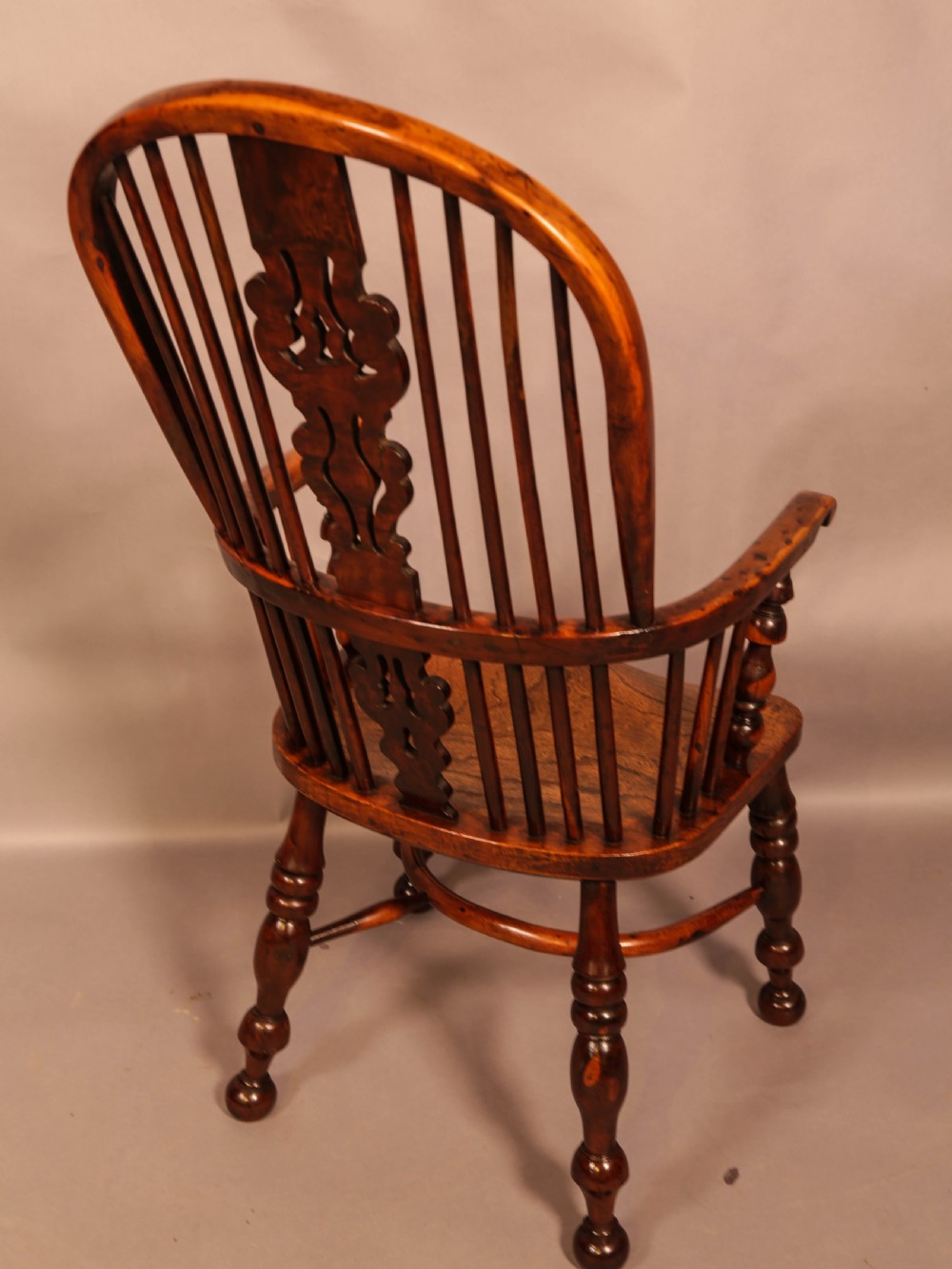 A Superb Yew Wood High windsor Chair View III