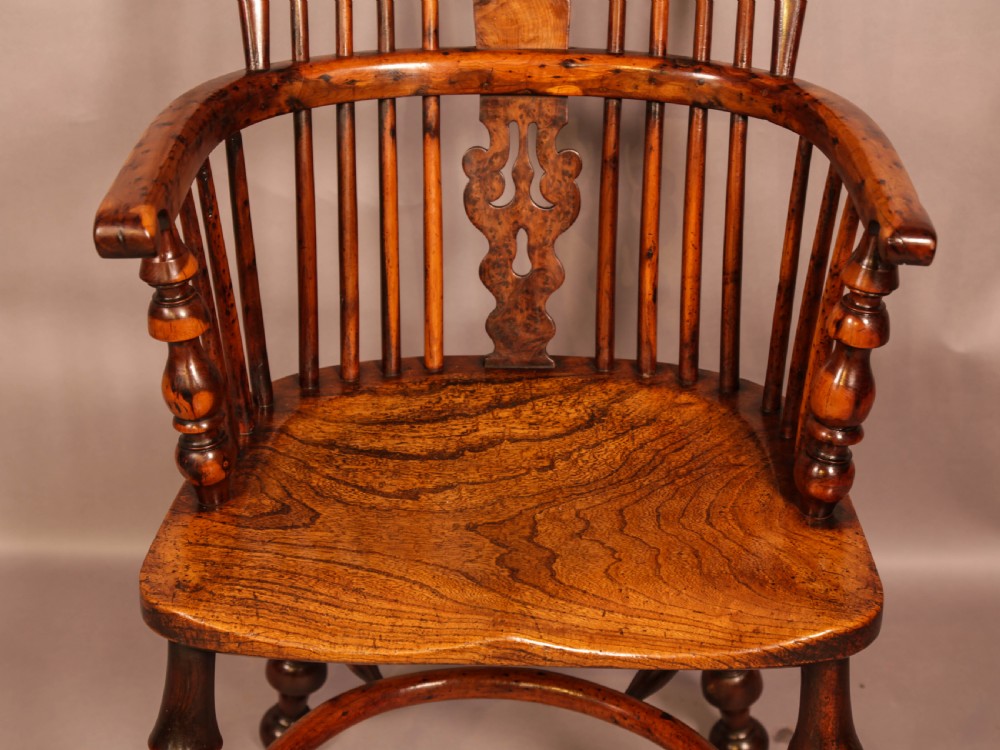 A Superb Yew Wood High windsor Chair View IV