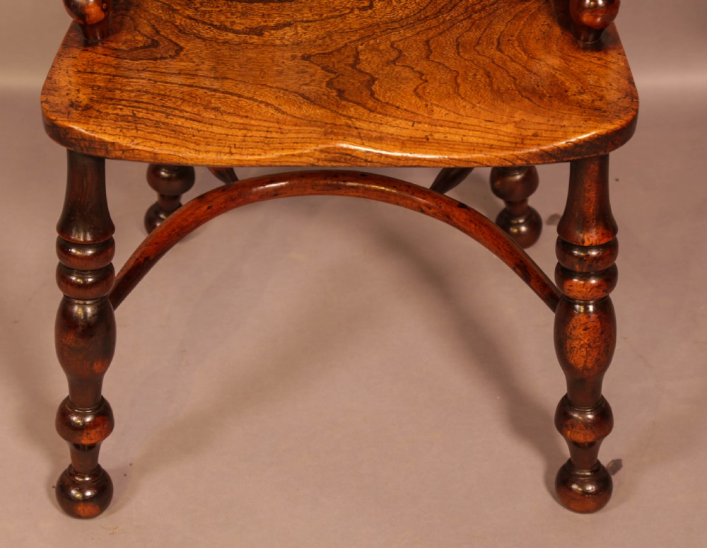 A Superb Yew Wood High windsor Chair View V