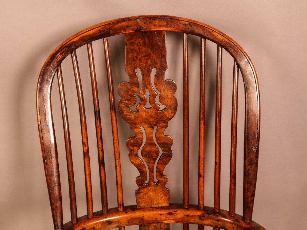A Superb Yew Wood High windsor Chair View IX