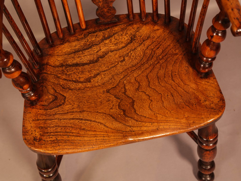 A Superb Yew Wood High windsor Chair View XI