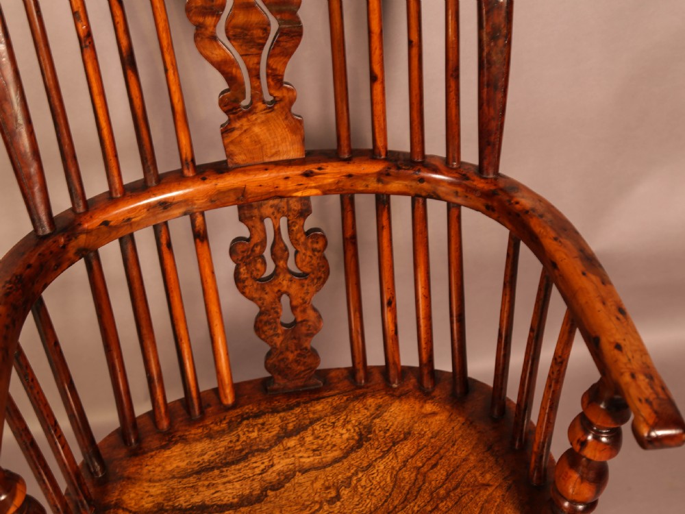 A Superb Yew Wood High windsor Chair View XII