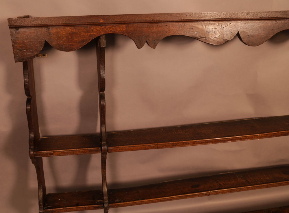 A Large 18th century Plate Rack in Oak View II
