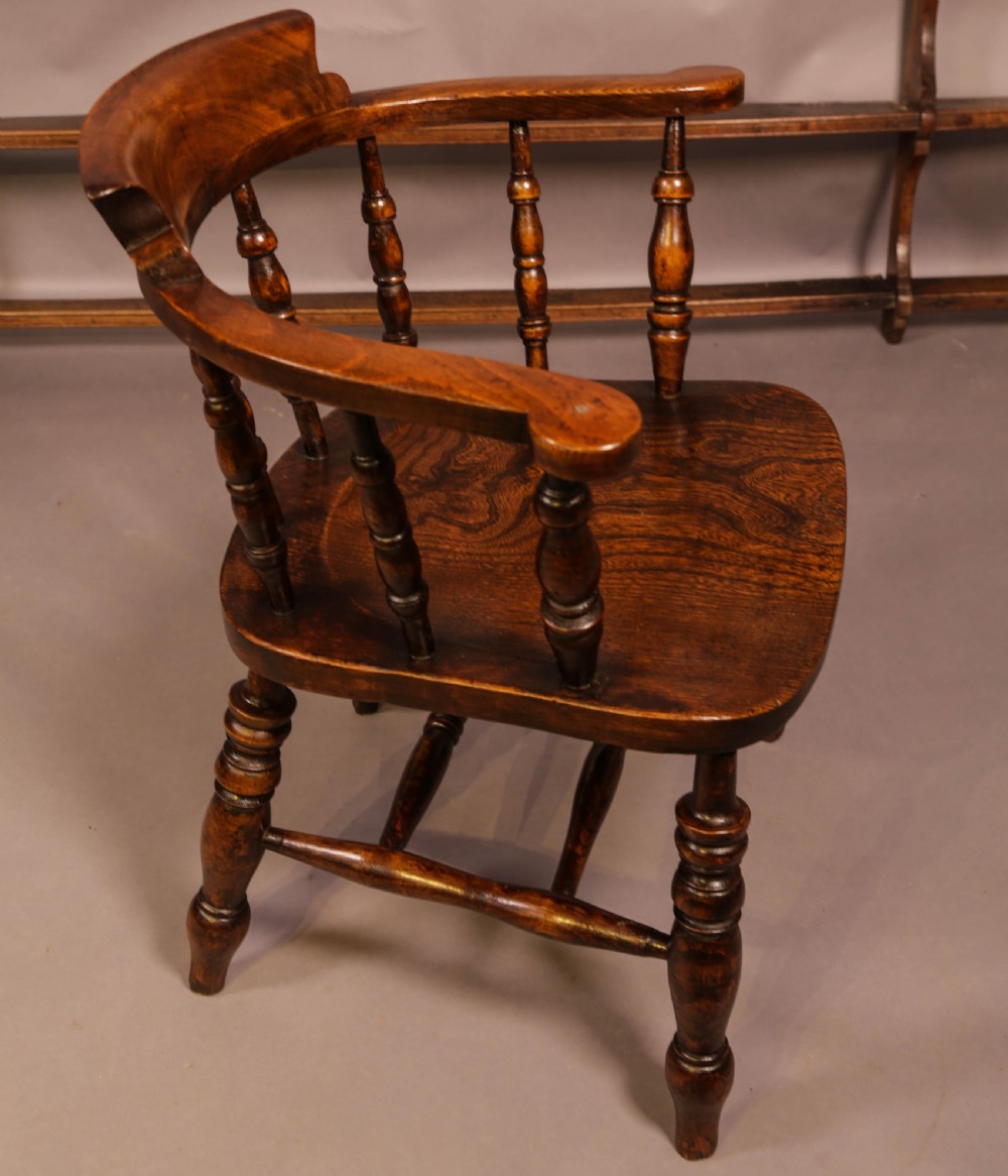 A Victorian Captains Chair Ash and Elm View II