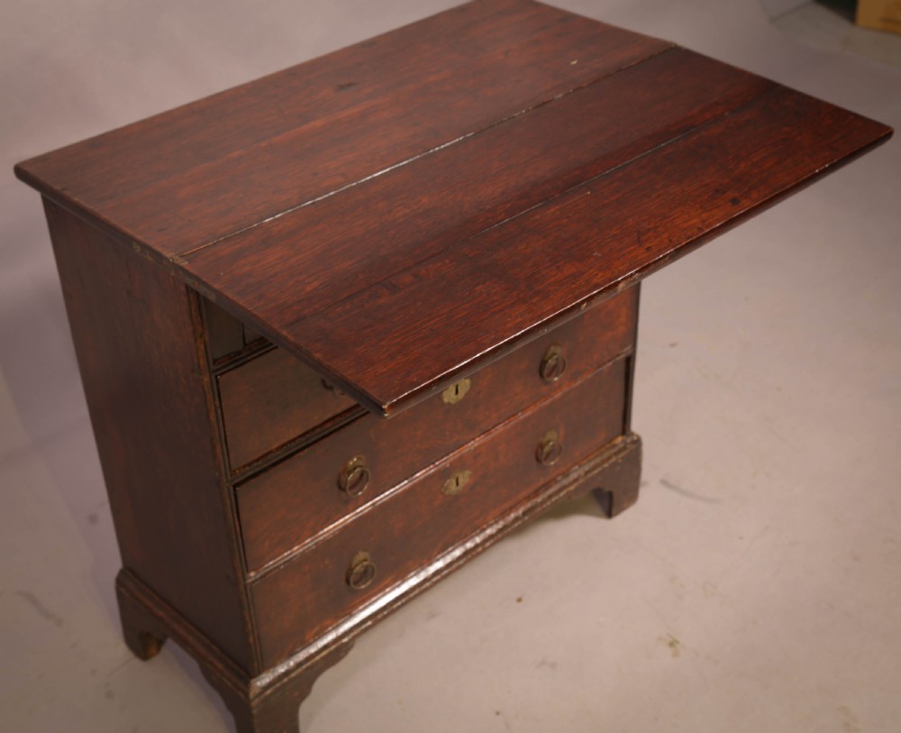 A Rare Small 18th century Batchelors Chest in Oak View IV