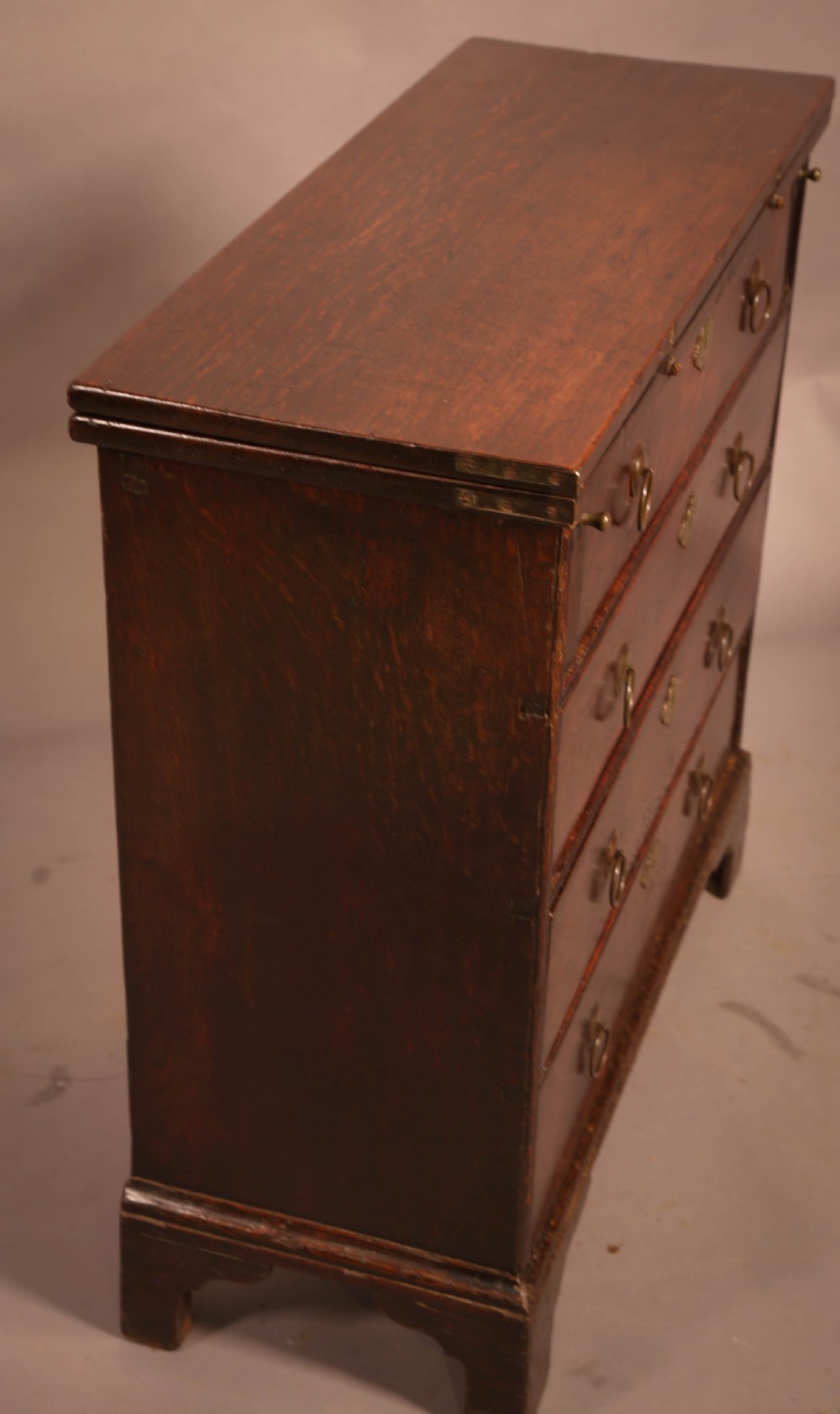 A Rare Small 18th century Batchelors Chest in Oak View V
