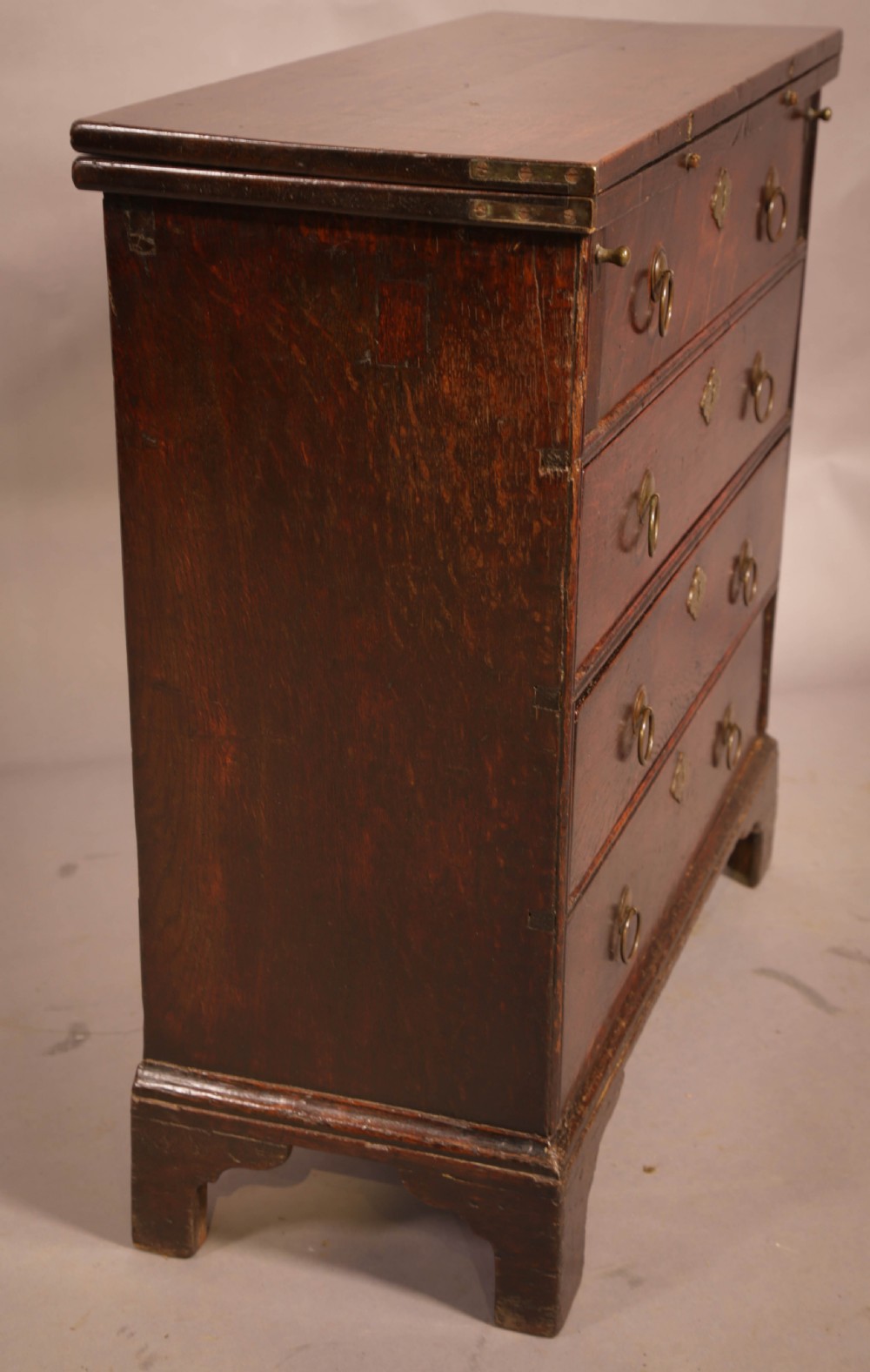 A Rare Small 18th century Batchelors Chest in Oak View VI