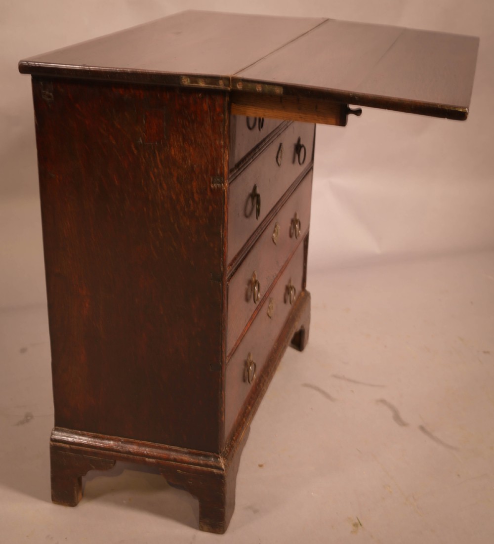 A Rare Small 18th century Batchelors Chest in Oak View VII