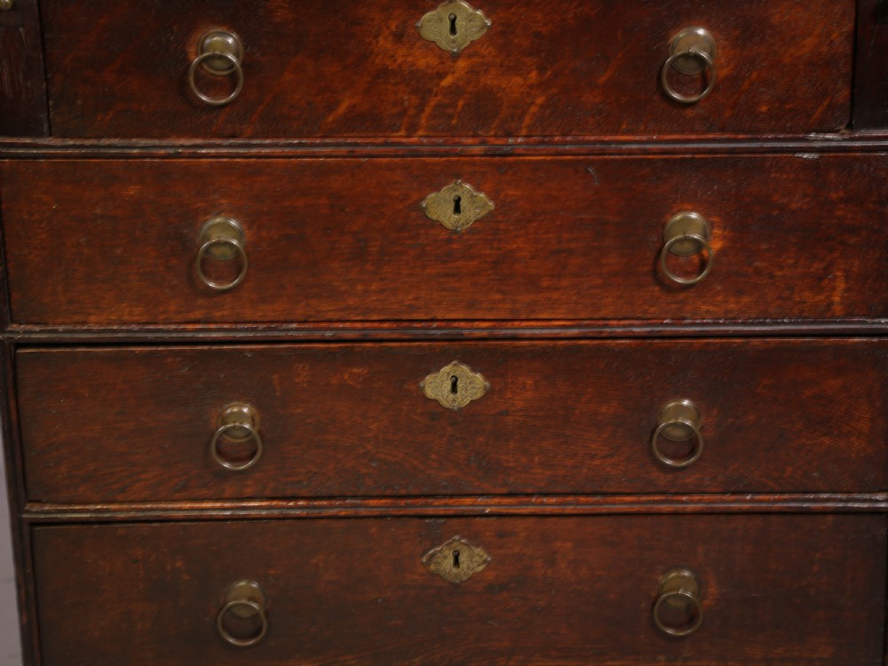 A Rare Small 18th century Batchelors Chest in Oak View VIII