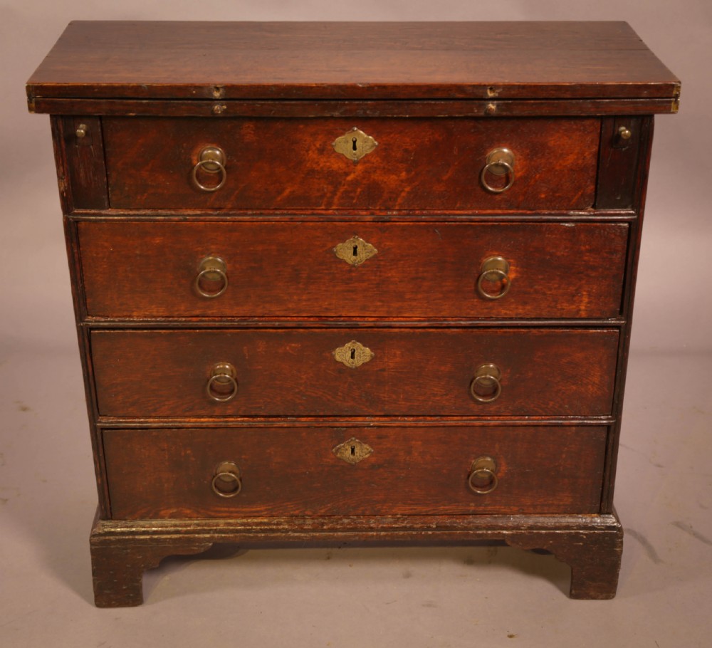 A Rare Small 18th century Batchelors Chest in Oak View XII