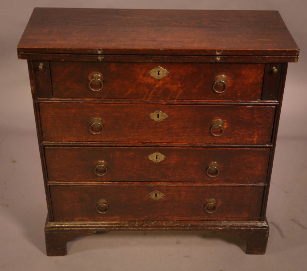A Rare Small 18th century Batchelors Chest in Oak View XIII