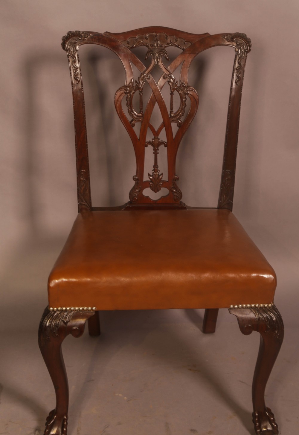 A Rare set of 12 Victorian Chippendale Dining Chairs Marsh Jones and Cribb View VIII