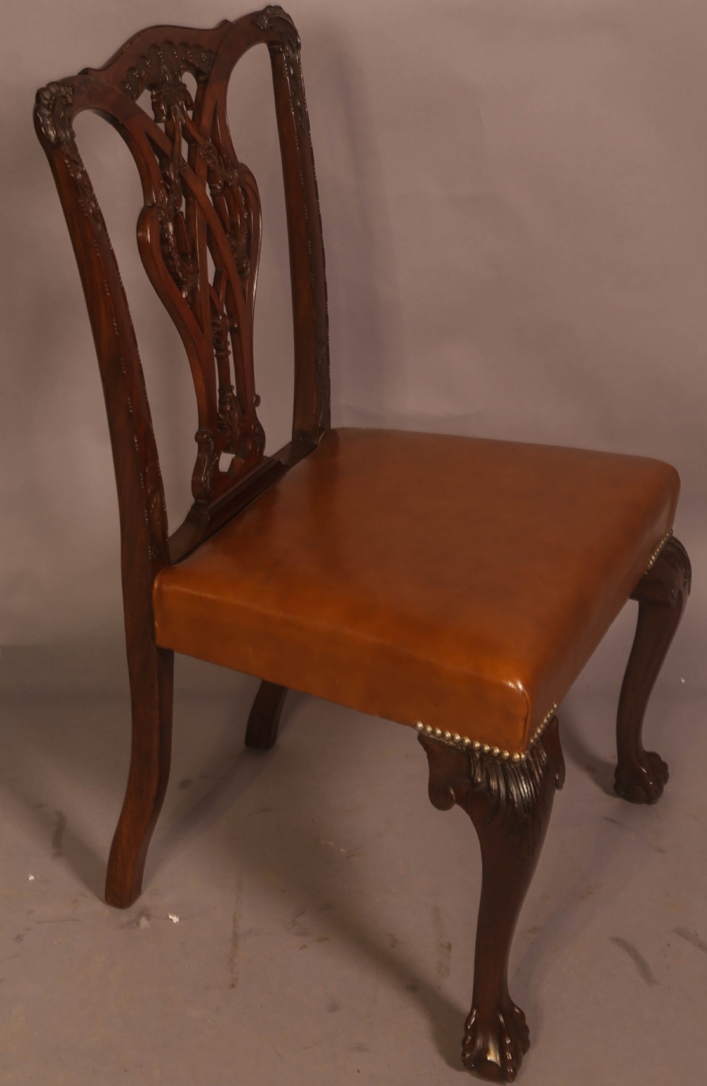 A Rare set of 12 Victorian Chippendale Dining Chairs Marsh Jones and Cribb View X