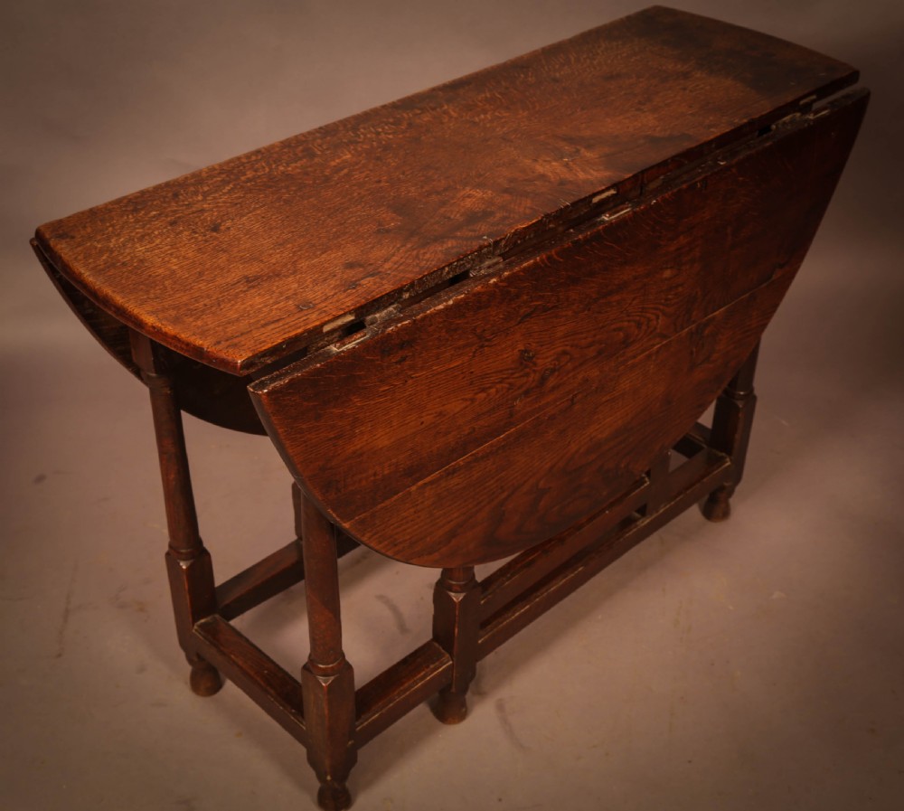 A 17th century Gate Leg Dining Table View V