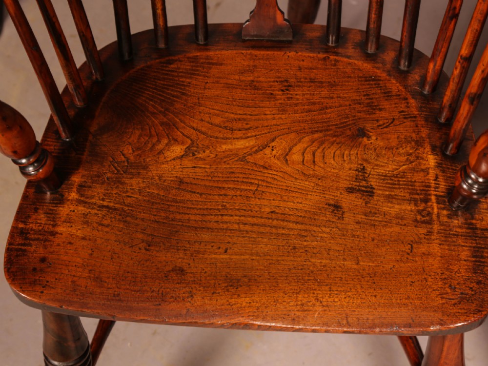 A Rare set of 8 Yew Wood Windsor Chairs Rockley Maker View XII