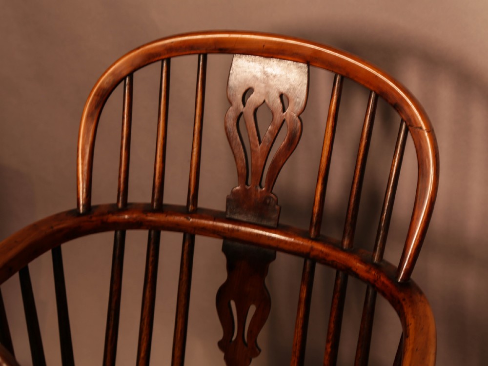 A Rare set of 8 Yew Wood Windsor Chairs Rockley Maker View XIV