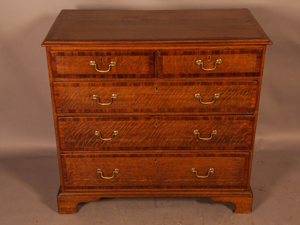 A Georgian Oak Chest of Drawers c 1780 View II