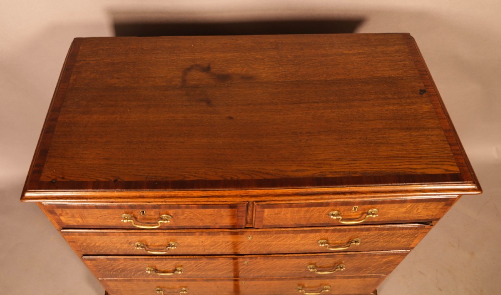 A Georgian Oak Chest of Drawers c 1780 View V