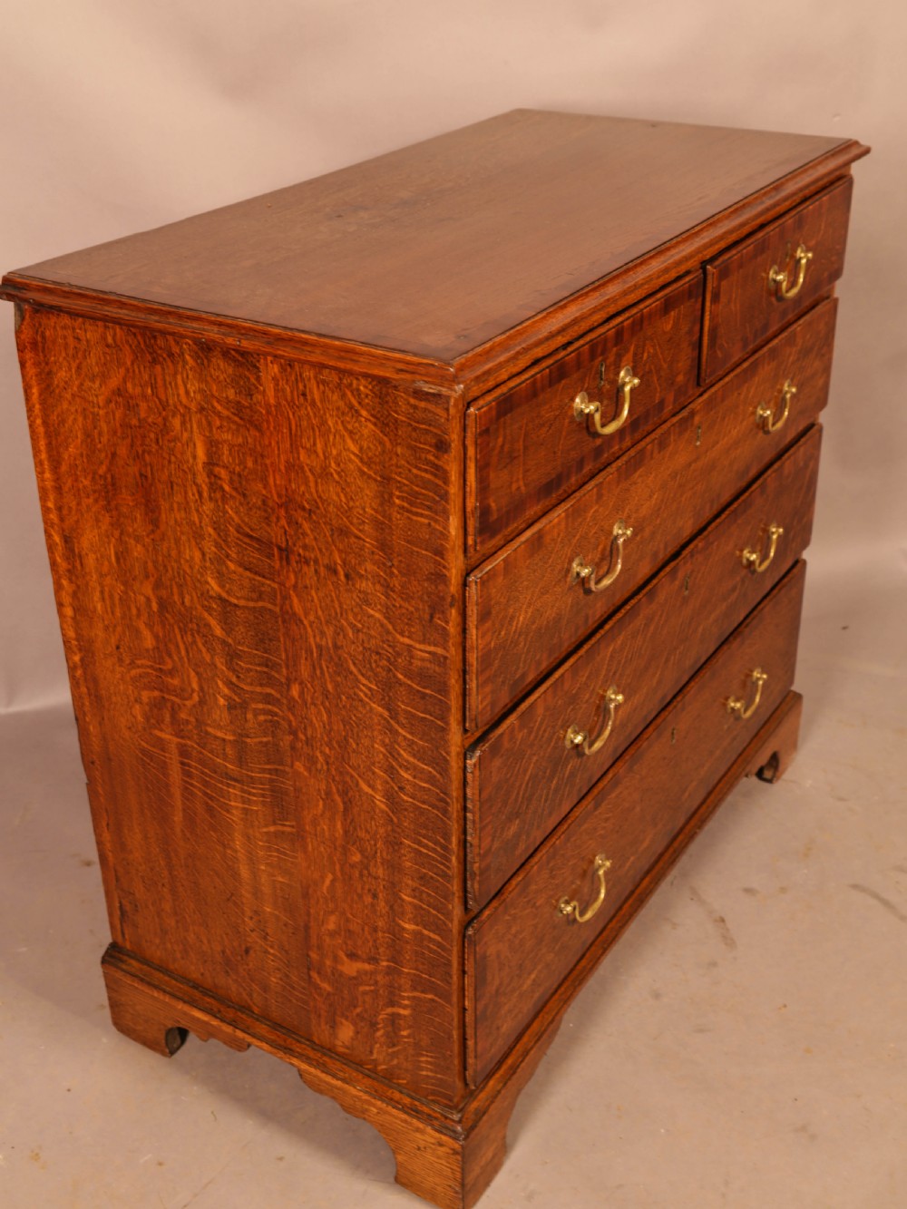 A Georgian Oak Chest of Drawers c 1780 View VI