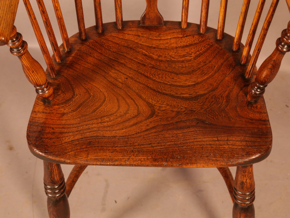 An Ash and Elm Low Back Windsor Chair Rockley View VI