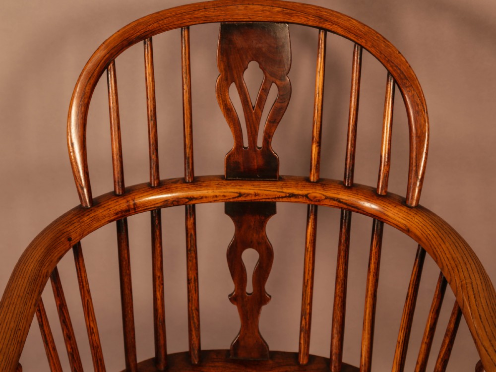 An Ash and Elm Low Back Windsor Chair Rockley View VII