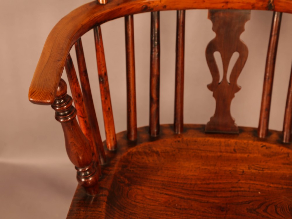 A Yew Wood Low Back Windsor chair Rockley Maker View VII