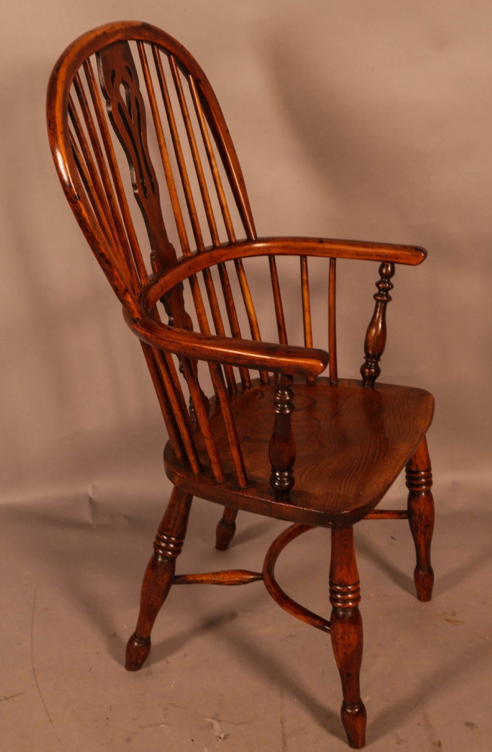 A Good High Back Windsor chair c 1840