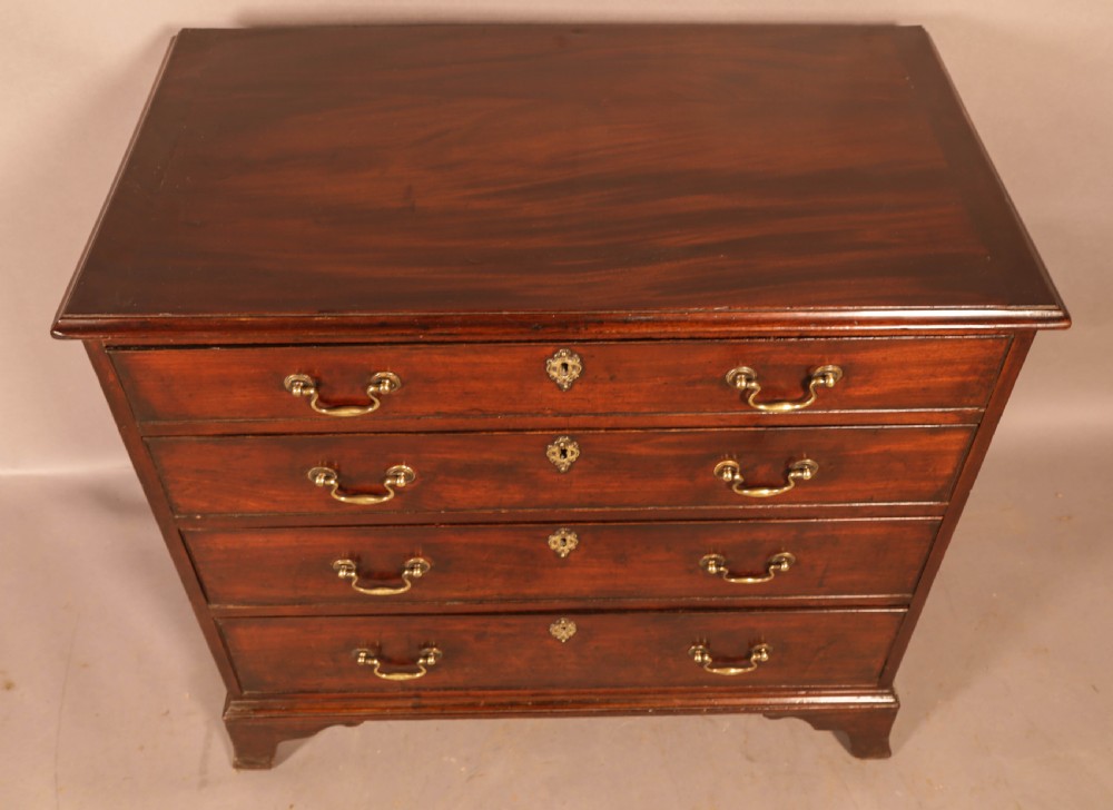 A Georgian Mahogany Chest of Drawers original brasswork c 1780 View III