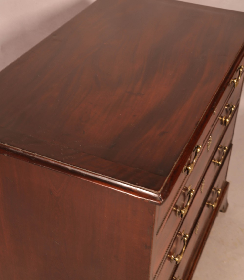 A Georgian Mahogany Chest of Drawers original brasswork c 1780 View VI