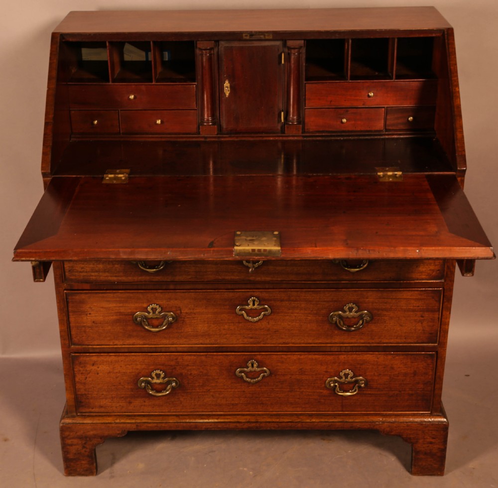 A Very good Georgian 3 foot Mahogany Bureau View IV