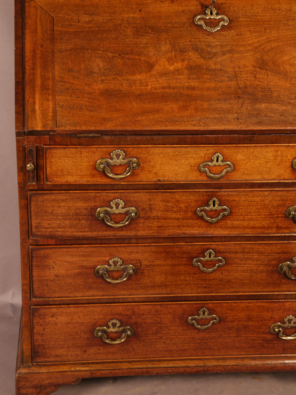 A Very good Georgian 3 foot Mahogany Bureau View VIII