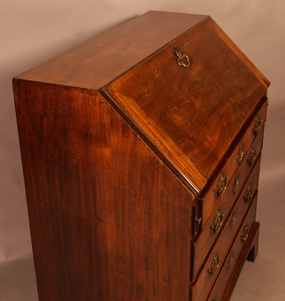 A Very good Georgian 3 foot Mahogany Bureau View X