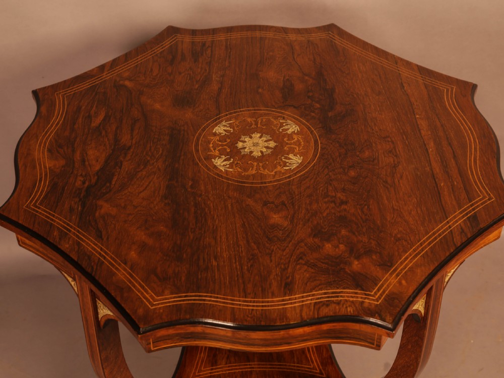 Fine Quality Rosewood Occaisional Table c 1890 View II