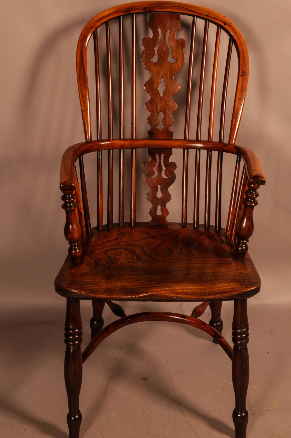 A Yew Wood Windsor Chair by Benjamin Gilling View II