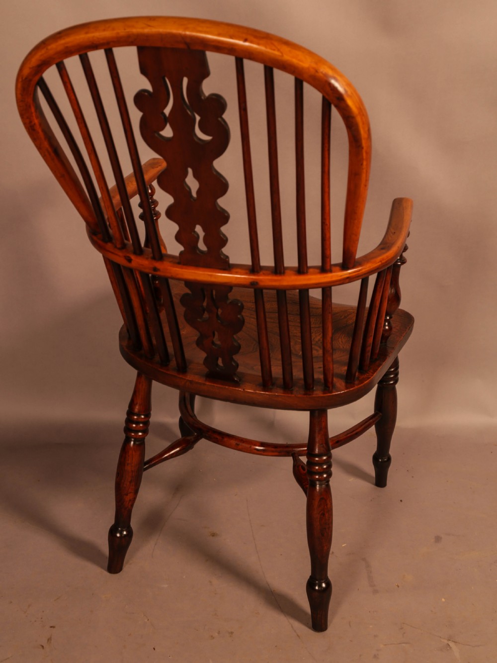 A Yew Wood Windsor Chair by Benjamin Gilling View III