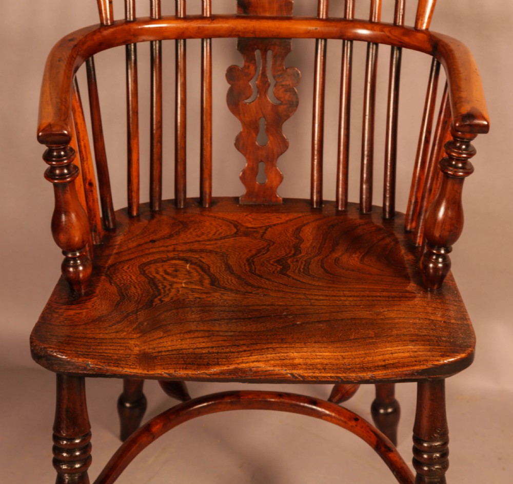 A Yew Wood Windsor Chair by Benjamin Gilling View IV