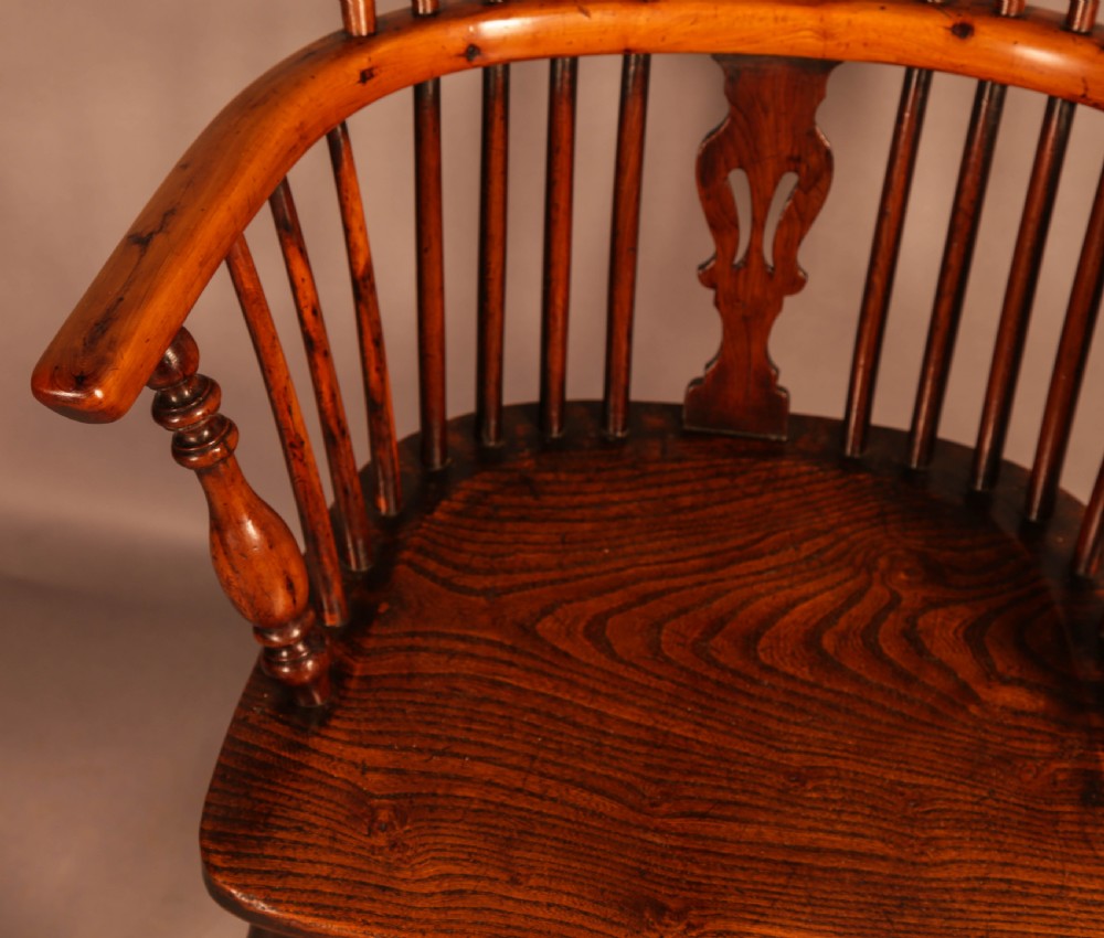 A Good Yew Wood High Back Windsor Chair Rockley Maker View VI