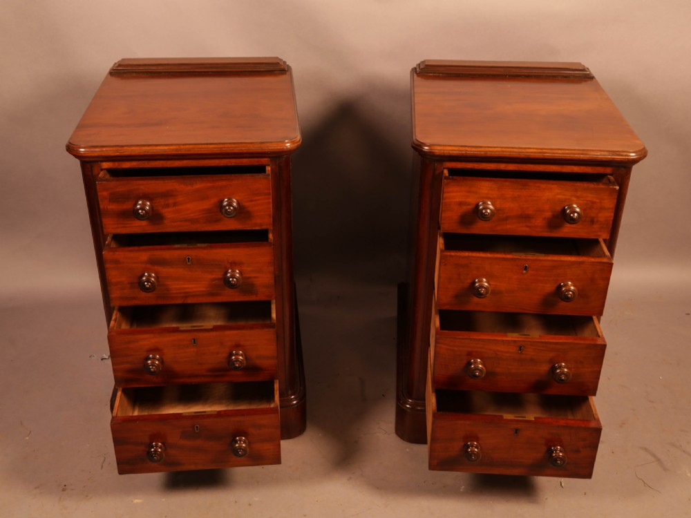 A Pair of Mahogany Bedside Chests c 1860 View II