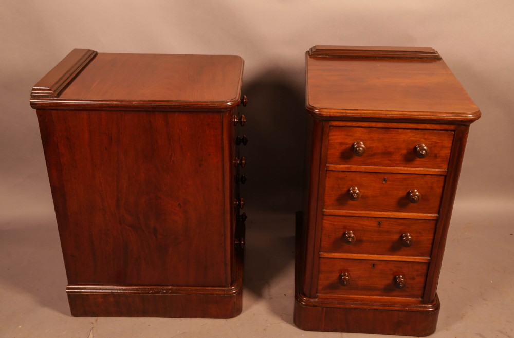 A Pair of Mahogany Bedside Chests c 1860 View III