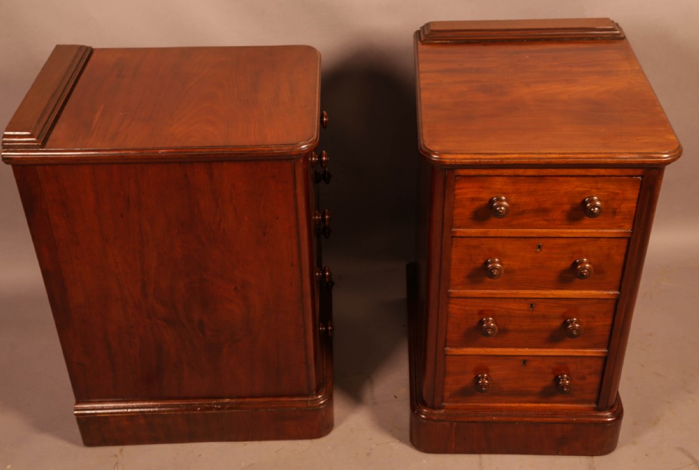 A Pair of Mahogany Bedside Chests c 1860 View IV