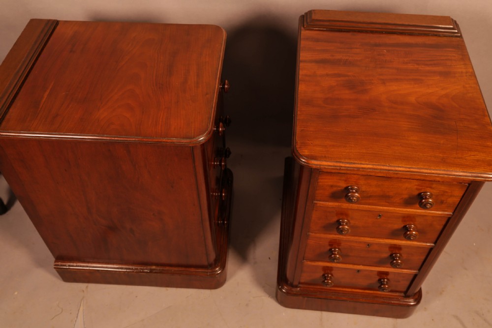 A Pair of Mahogany Bedside Chests c 1860 View V