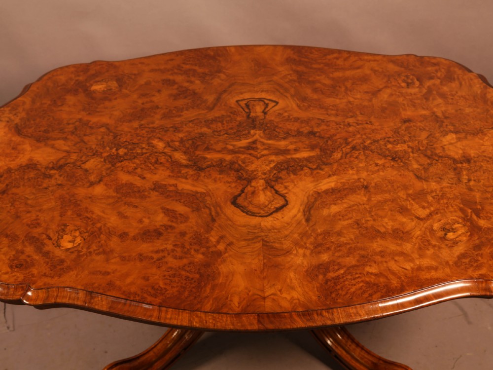 A Victorian Coffee Table in Burr Walnut View II
