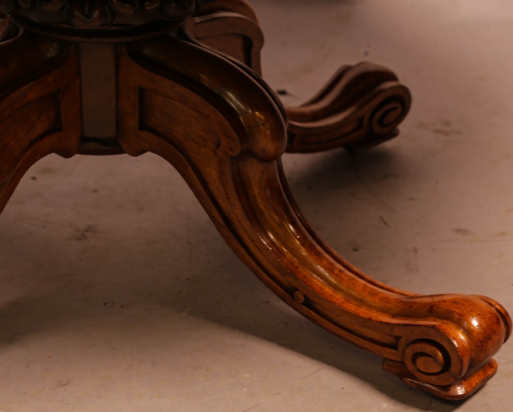 A Victorian Coffee Table in Burr Walnut View VII