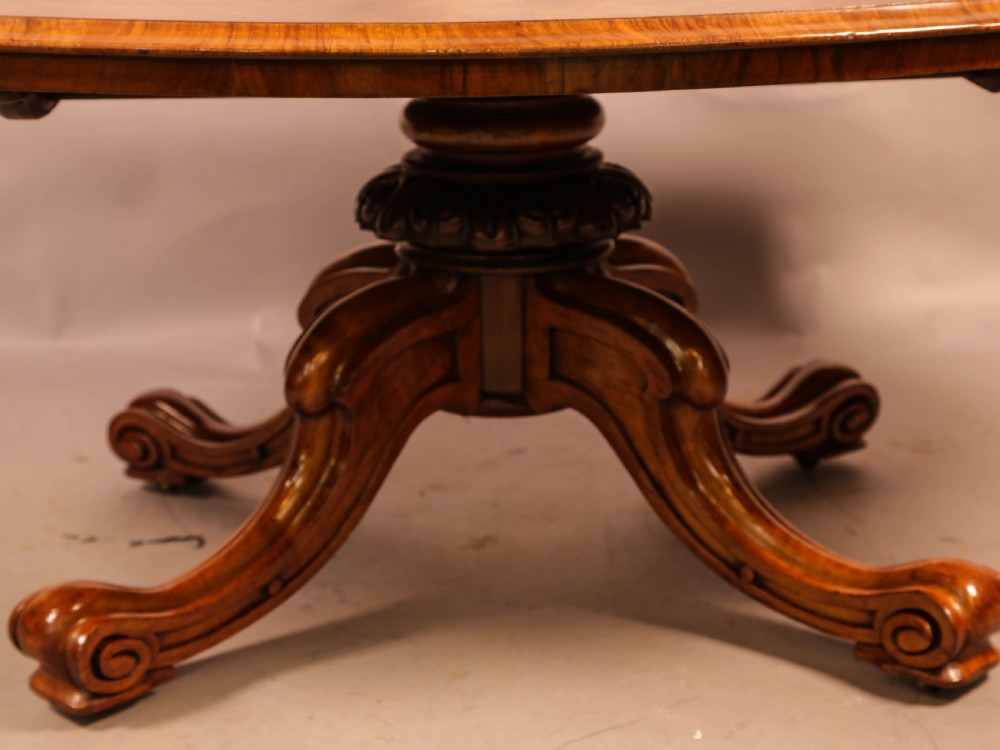 A Victorian Coffee Table in Burr Walnut View IX