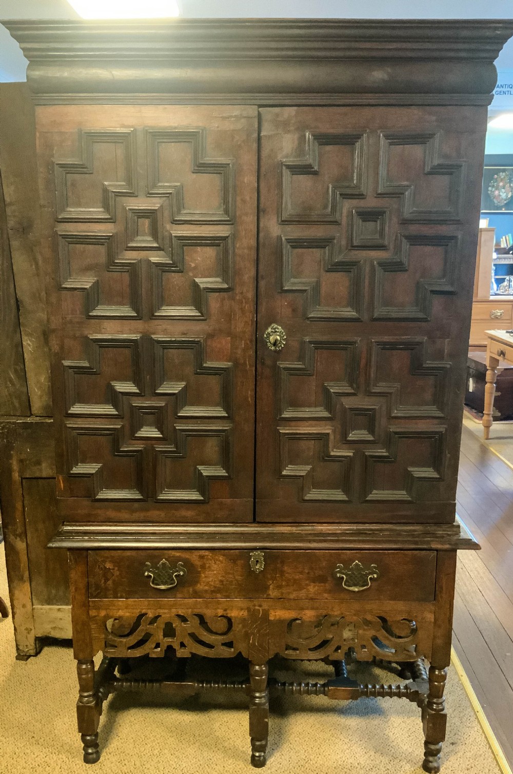 A Very Rare 17th century Estates Cupboard
