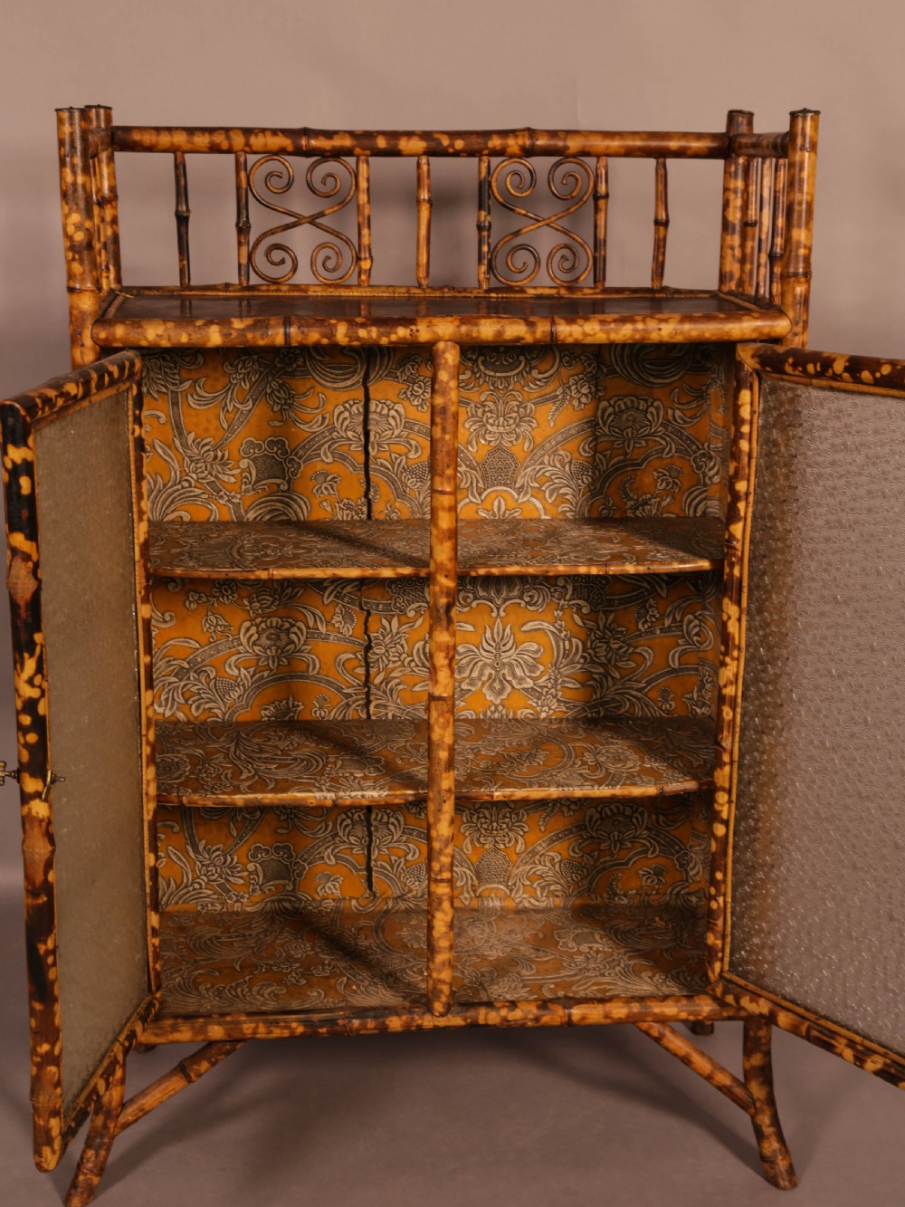 A Very Good Victorian Bamboo Cabinet View II