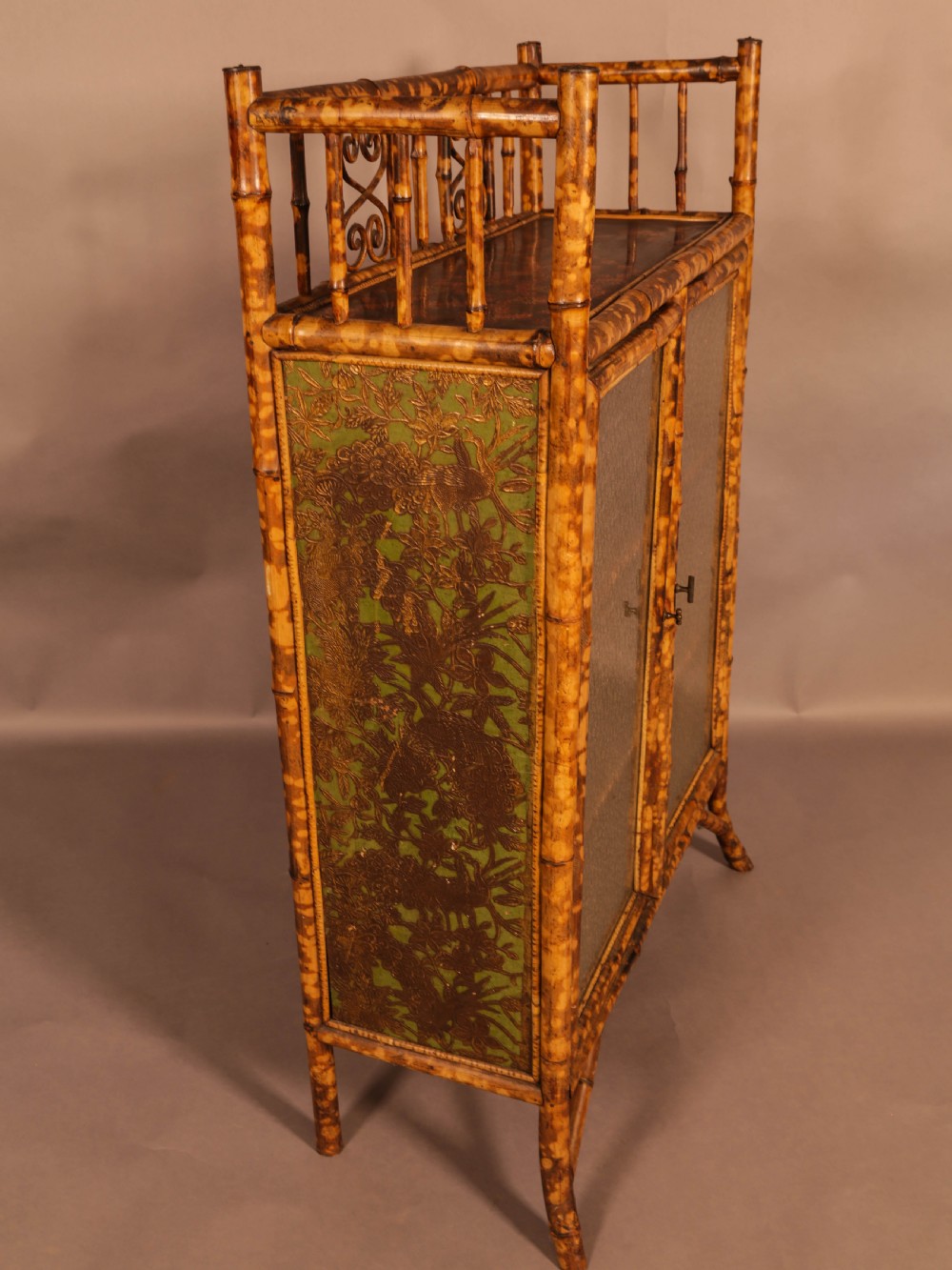 A Very Good Victorian Bamboo Cabinet View V