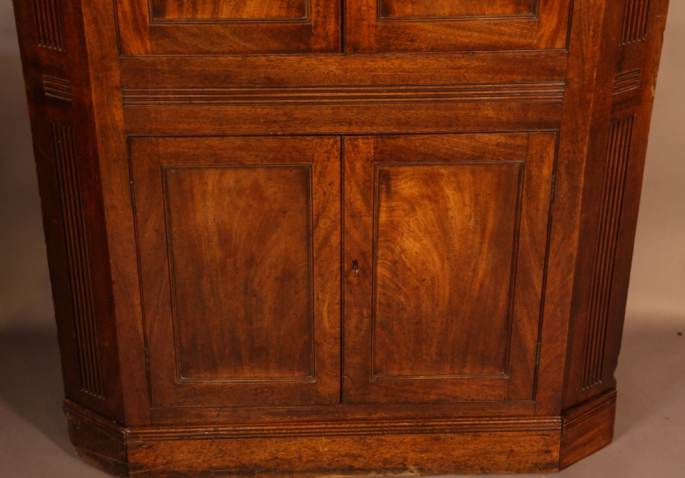 An 18th century double height corner cupboard superb patina View II
