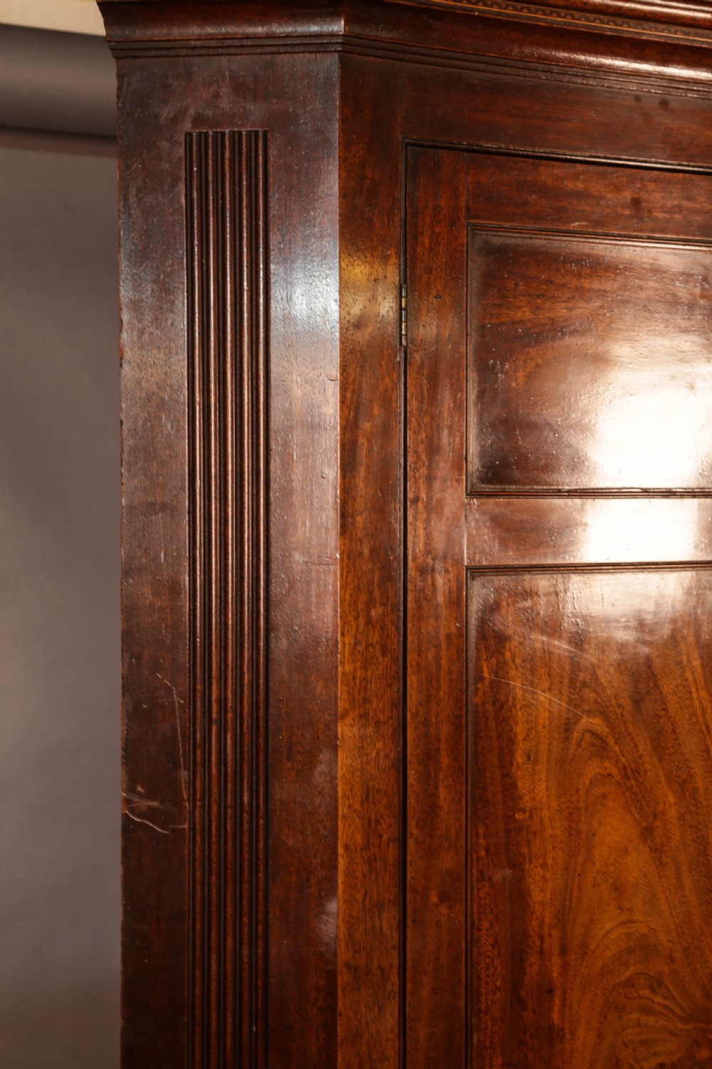 An 18th century double height corner cupboard superb patina View V